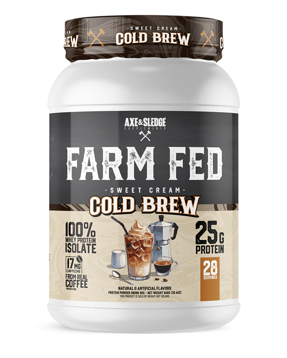 AXE & SLEDGE FARM FED - GRASS-FED WHEY PROTEIN ISOLATE
