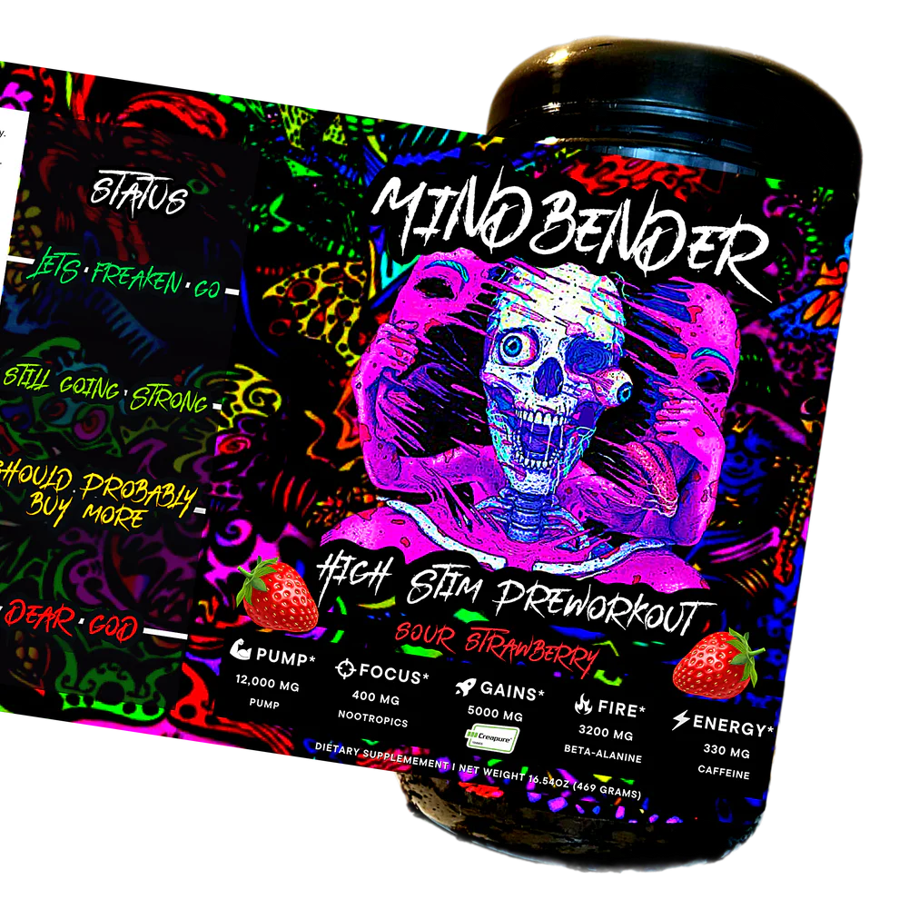 M Project MINDBENDER 6.0 Nootropic High Stim Pre-Workout w/ Creapure - 40/20 Serving