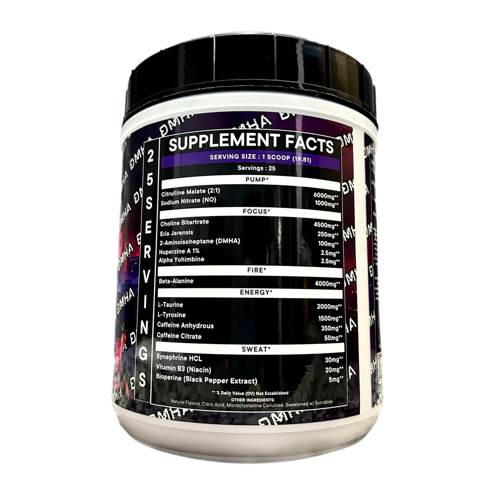 M Project MINDFU*K Extreme Stim Pre-Workout - 25 Servings
