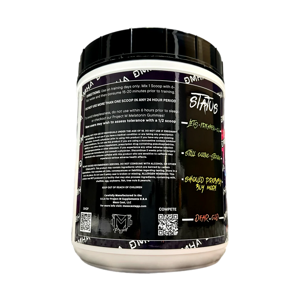 M Project MINDFU*K Extreme Stim Pre-Workout - 25 Servings