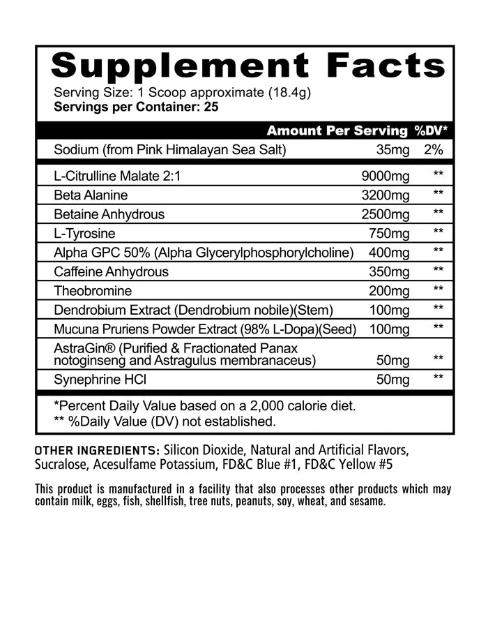 Panda Supplements PANDAMIC PRE-WORKOUT