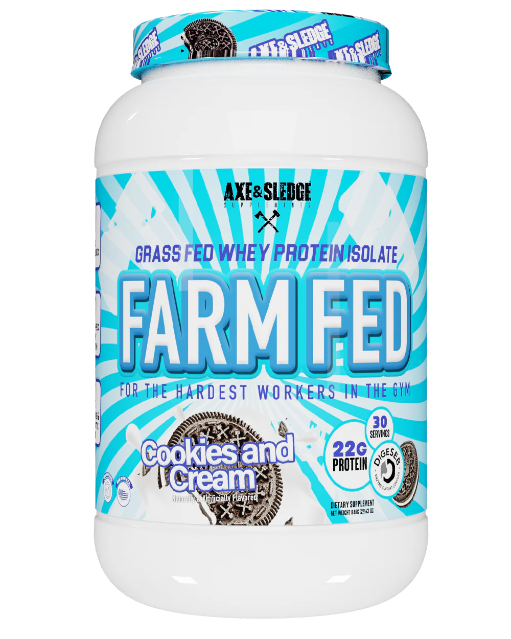 AXE & SLEDGE FARM FED - GRASS-FED WHEY PROTEIN ISOLATE